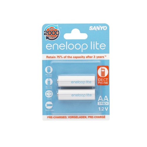 Sanyo Eneloop Lite 2db AA 900mAh akku