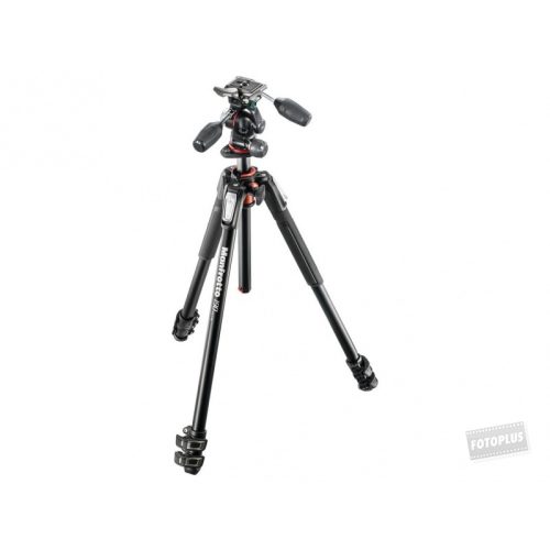 Manfrotto MK190XPRO4-3W fekete alumínium állvány + 3D fej