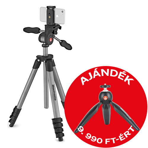 Manfrotto Compact Advanced Smart Black Tripod