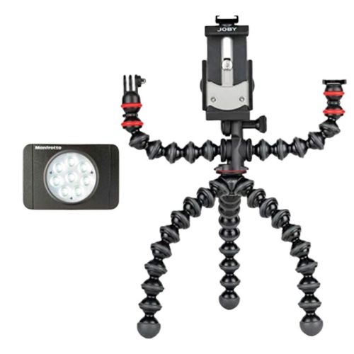 Manfrotto Lumimuse 8 LED light + Gorillapod Mobile Rig Kit