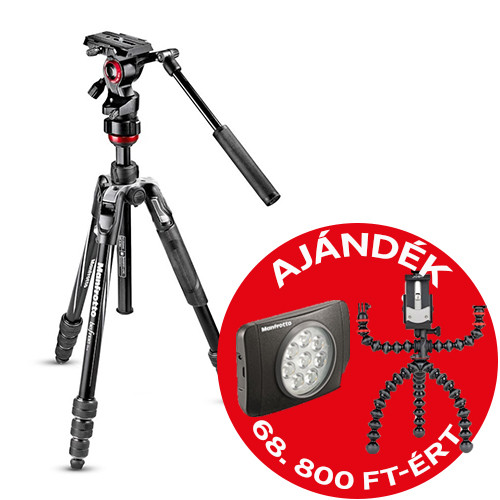 Manfrotto MVKBFRT-LIVE Befree Live Advanced twist alumínium állvány Fluid-os fejjel