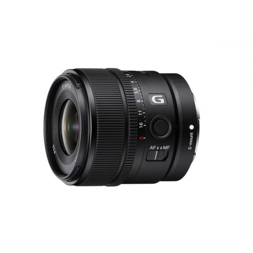 Sony E 15mm F/1.4 G APS-C széles látószögű Prime objektív (SEL15F14G)