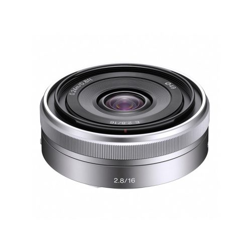 Sony SEL 16mm F:2.8 ezüst objektív (SEL-16F28)