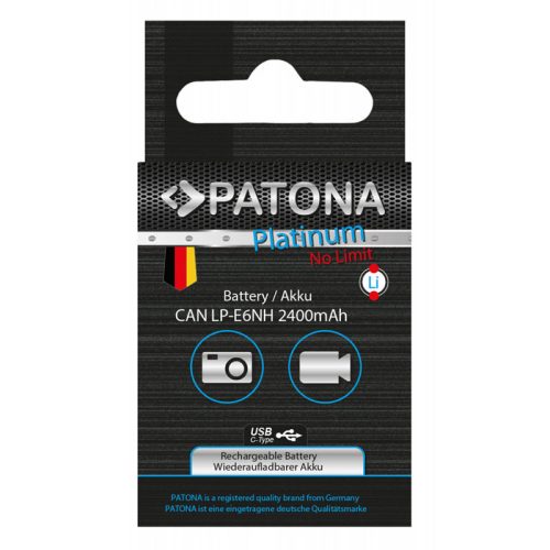 Patona LP-E6NH Platinum akkumulátor (USB-C) Canon EOS R5/R6/R6II/R7