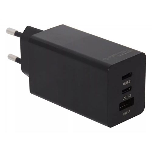 Patona Premium GaN PD65W töltő adapter 2xUSB-C 1xUSB-A 3.0 fekete