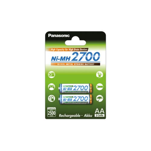 PANASONIC ENELOOP 2700MAH NIMH 2XAA AKKU