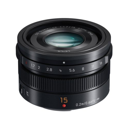 PANASONIC Leica DG Summilux 15mm f/1,7 ASPH (fekete) (H-X015E9-K)