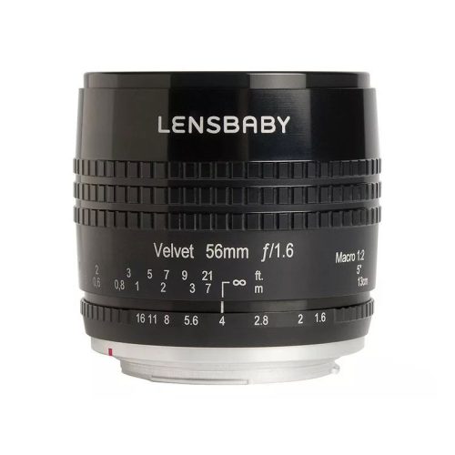 Lensbaby Velvet 56 fekete objektív (Canon EF)
