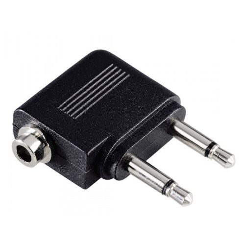 Hama repülőgép jack adapter 2x3,5mm jack monó-3,5m