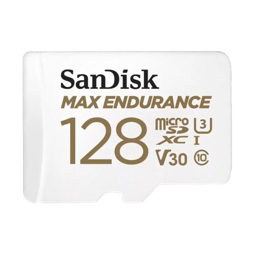 Sandisk 128 GB MicroSDXC Max Endurance 100 MB/S, 40 MB/S V30, A2, C10, U3, memóriakártya