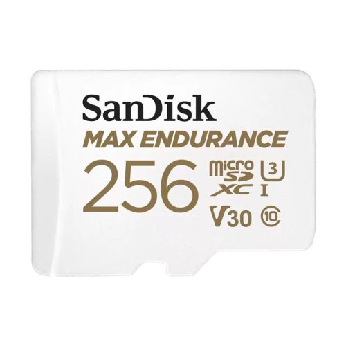 Sandisk 256 GB MicroSDXC Max Endurance 100 MB/S, 40 MB/S V30, A2, C10, U3, memóriakártya