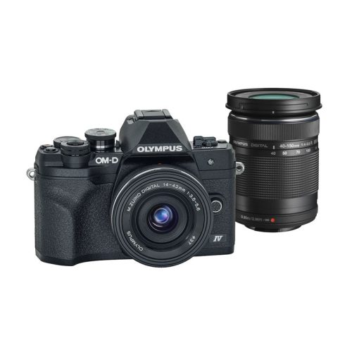 Olympus E-M10IV + 14‑42mm F3.5‑5.6 + 40‑150mm F4‑5.6 Kit (Fekete)