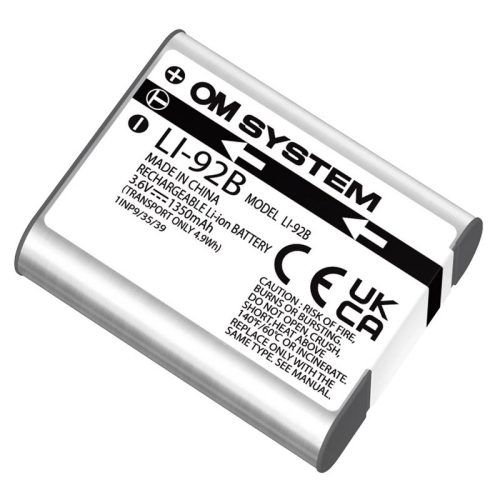 OM System LI-92B Li-Ion akkumulátor 1350 mah