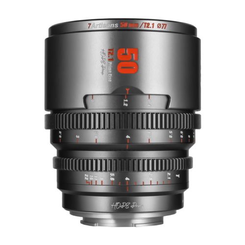 7Artisans Hope S35 50mm T2.1 Lens, Silver (Sony E)