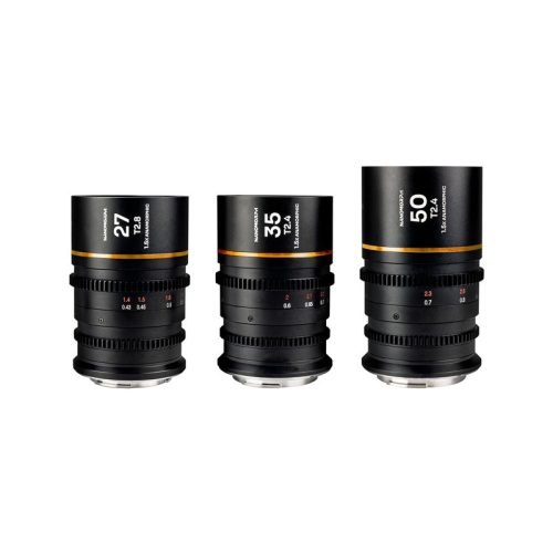 Laowa Nanomorph S35 Prime 3-Lens Bundle (27mm, 35mm, 50mm) (Amber) DL objektív szett