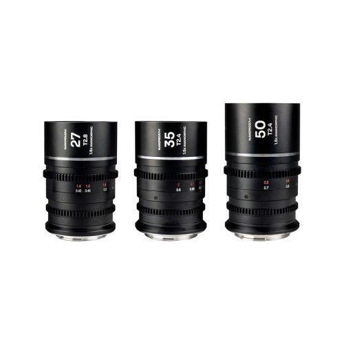 Laowa Nanomorph S35 Prime 3-Lens Bundle (27mm, 35mm, 50mm) (Silver) DL objektív szett