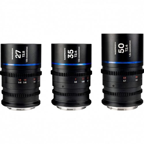 Laowa Nanomorph S35 Prime 3-Lens Bundle (27mm, 35mm, 50mm) (Blue) Fuji X objektív szett