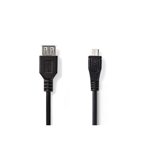 Valueline USB 2.0 Micro B apa - A anya 0,2m kábel