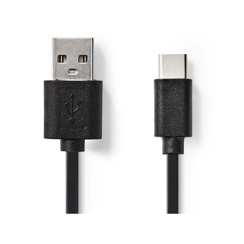 Valueline USB 2.0 - USB-C kábel 1m fekete