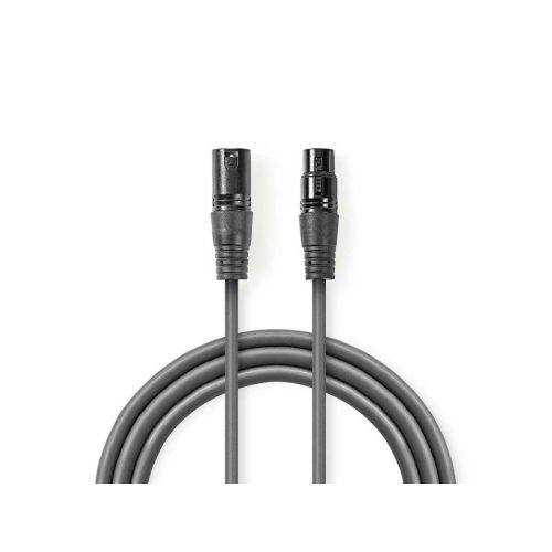 Valueline DMX Adapter kábel XLR 3PIN MAL - 3PIN fém 3m