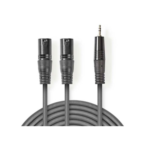 Valueline 2X XLR audio kábel 3PIN Male-3,5mm Male 1,5M