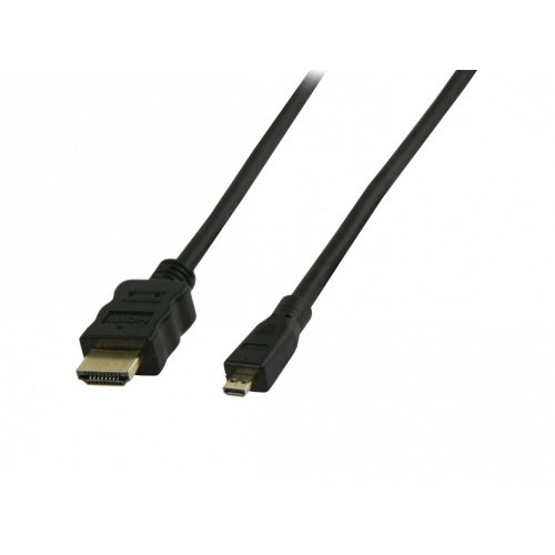 Valueline nagysebességű HDMI™ kábel Ethernet átvitellel HDMI™ csatlakozó - HDMI™ micro csatlakozó 1,5 m fekete