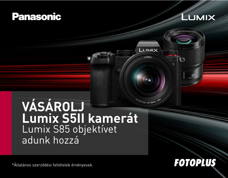 Ajándék a Lumix S5 II-höz a Lumix S-S85, 85mm f/1.8  objektív - Itt a Fotoplus-nál!	