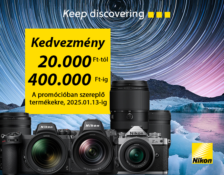 Téli Nikon Akciók Fényképezőgépre és Objektívekre a Fotoplus-nál | Azonnali Kedvezmények!