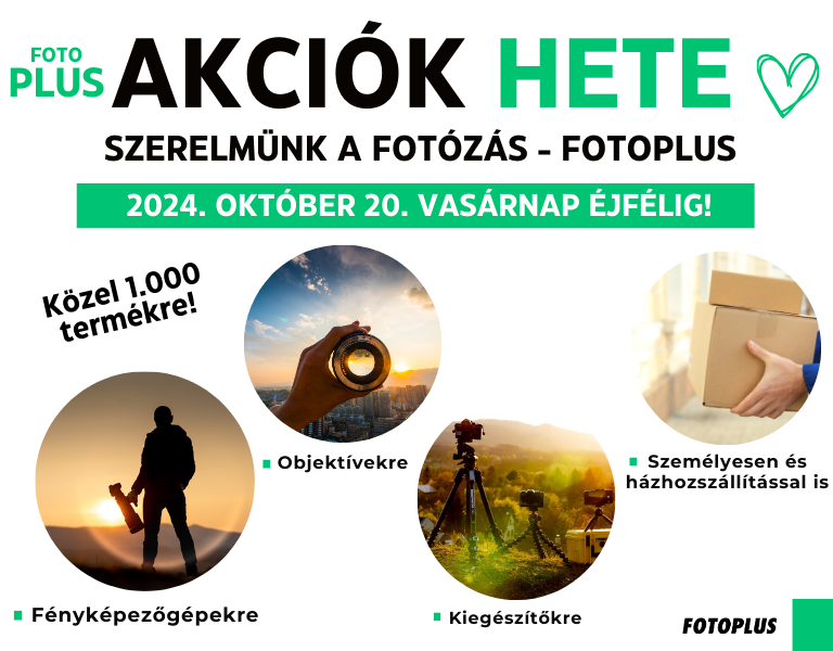 + Akciók Hete! - Szerelmünk a fotózás! - Fotoplus