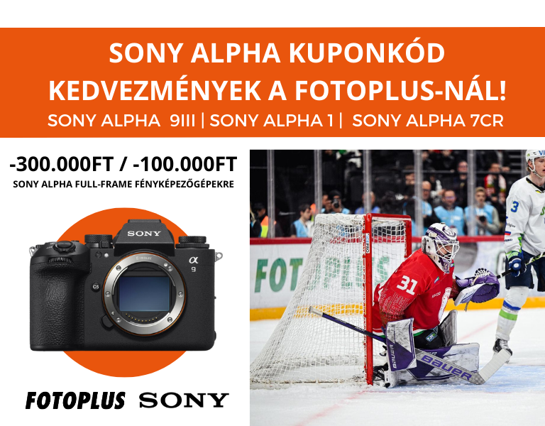 Kuponkód kedvezmények Sony Alpha 1 / Alpha 9III / Alpha 7CR fényképezőgépekre  - Itt a Fotoplus-nál!