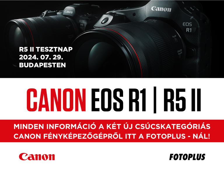 Canon EOS R5 II & Canon EOS R1 - Minden információ a két zászlóshajóról - Itt a Fotoplus-nál!