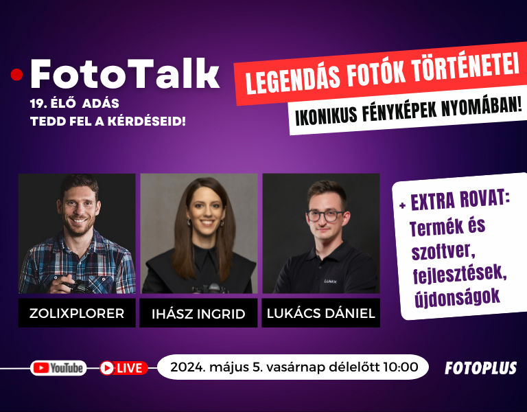 FotoTalk 19. (ÉLŐ): Legendás fotók nyomában! - Ikonikus fényképek történetei! | Élő, interaktív adás