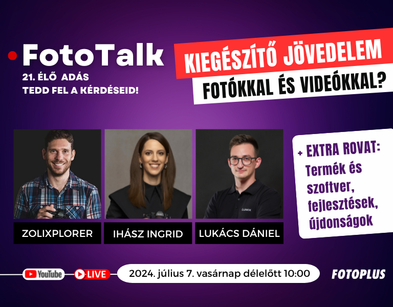 FotoTalk 21. (ÉLŐ): Kiegészítő jövedelem fotókkal és videókkal? | Élő, interaktív adás